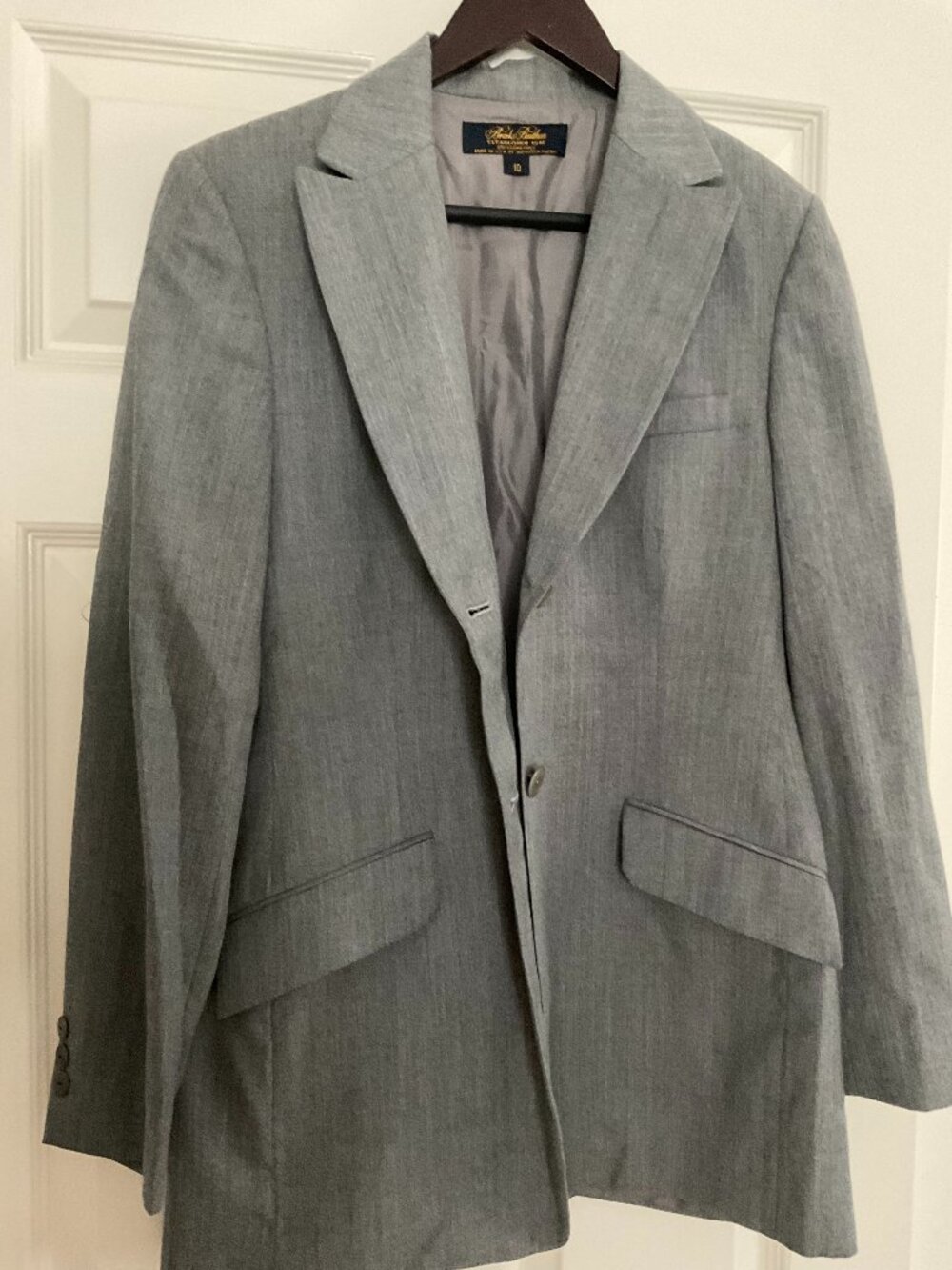 Grey Brooks Brothers Suit Blazer Size 10